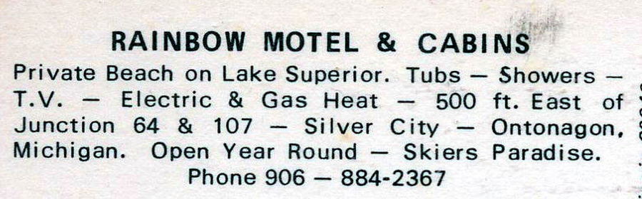 Rainbow Lodging (Rainbow Motel & Cabins) - Vintage Postcard (newer photo)